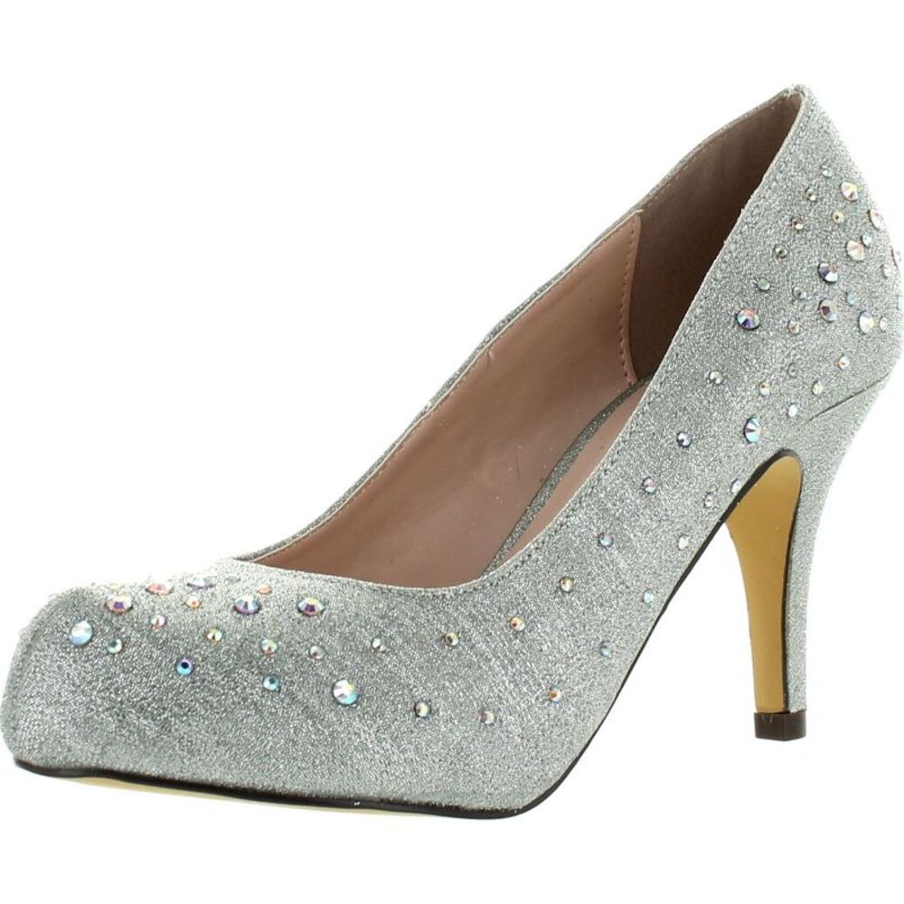 Celeste Dress Shoes Sanyo-01 Silver Womens pumps-shoes 5.5 NEW